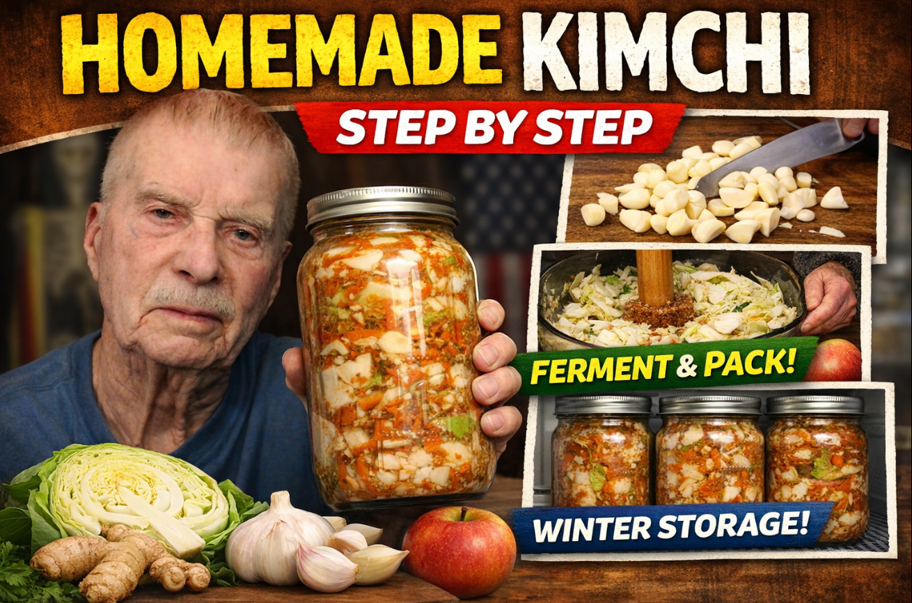 How I Make Homemade Kimchi Step By Step | Garlic, Ginger, Cabbage 